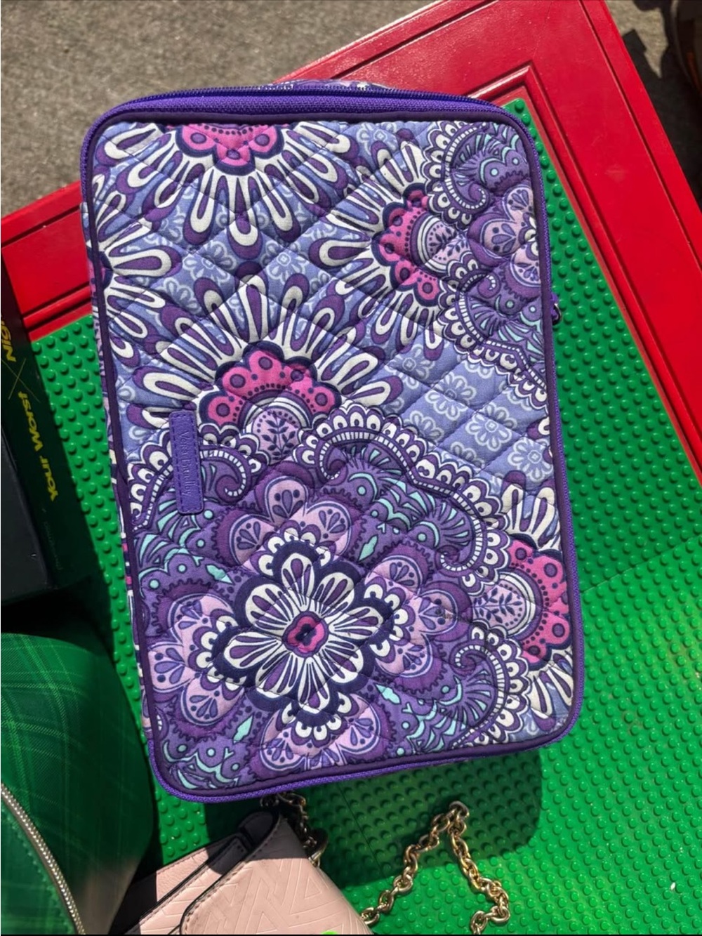 Vera Bradley Purple Floral Quilted Tablet Sleeve